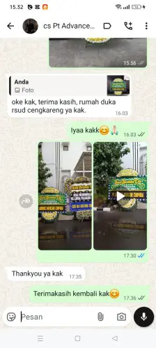 Testimonial Papan Bunga Pernikahan ganjaresik