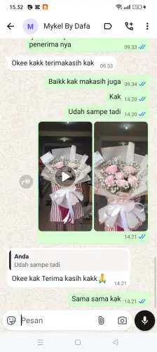 Testimonial Buket Bunga ganjaresik