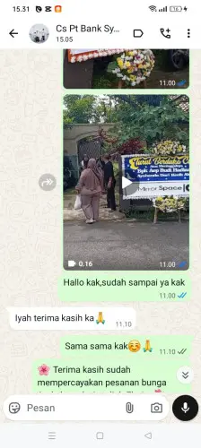 Testimonial Papan Bunga ganjaresik